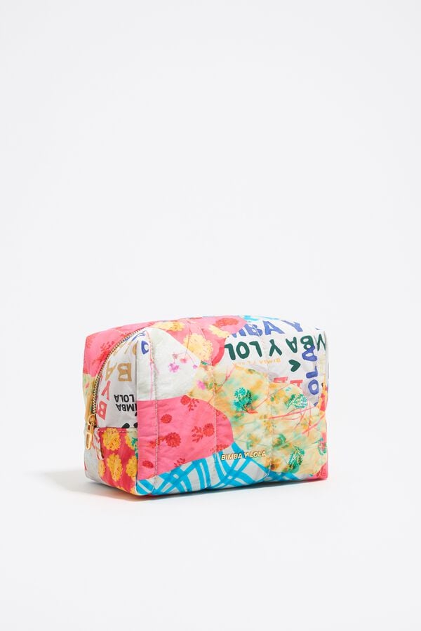 bimba & lola Toilettas middelgroot nylon Patchwork roze