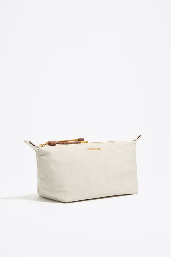 Bimba & Lola Toilettas Trapezium Middelgroot Nylon Kiezelwit