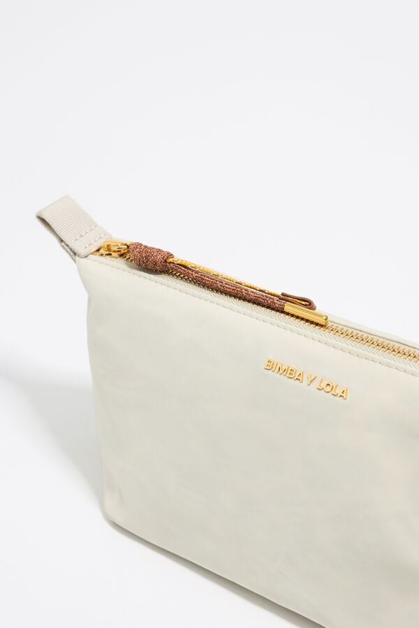 Bimba & Lola Toilettas Trapezium Middelgroot Nylon Kiezelwit