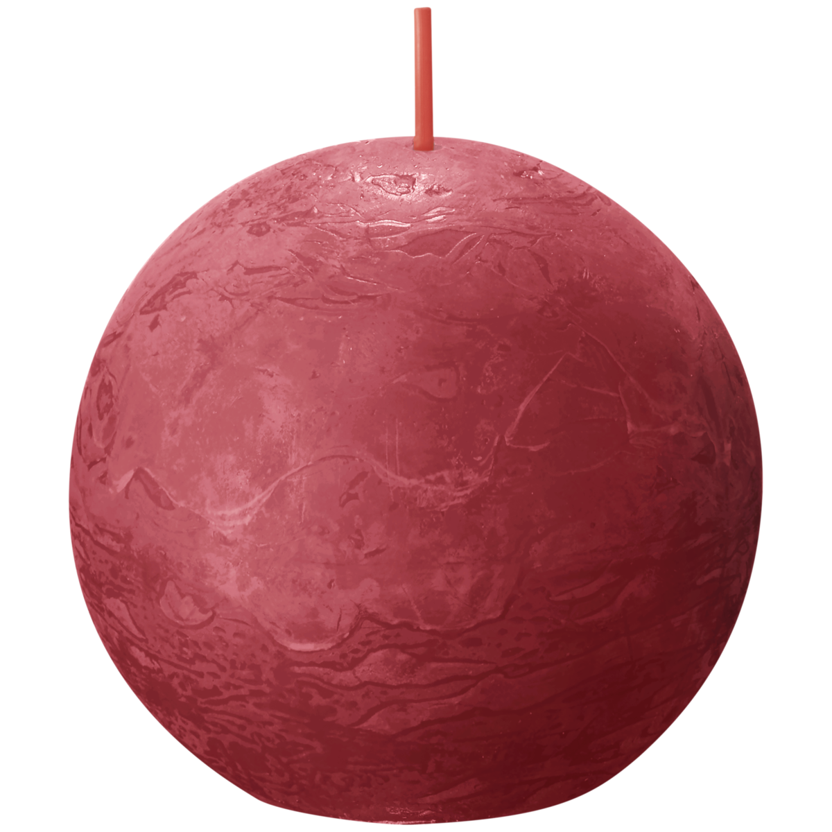 bolsius Bolsius - rustieke bolkaars - rood - Ø 7 6 cm