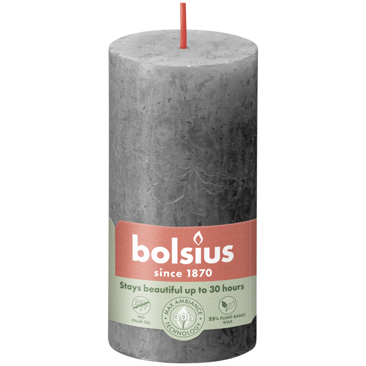 bolsius Bolsius - rustieke kaars - antraciet - 10cm bolsius Bolsius - rustieke kaars - antraciet - 10cm