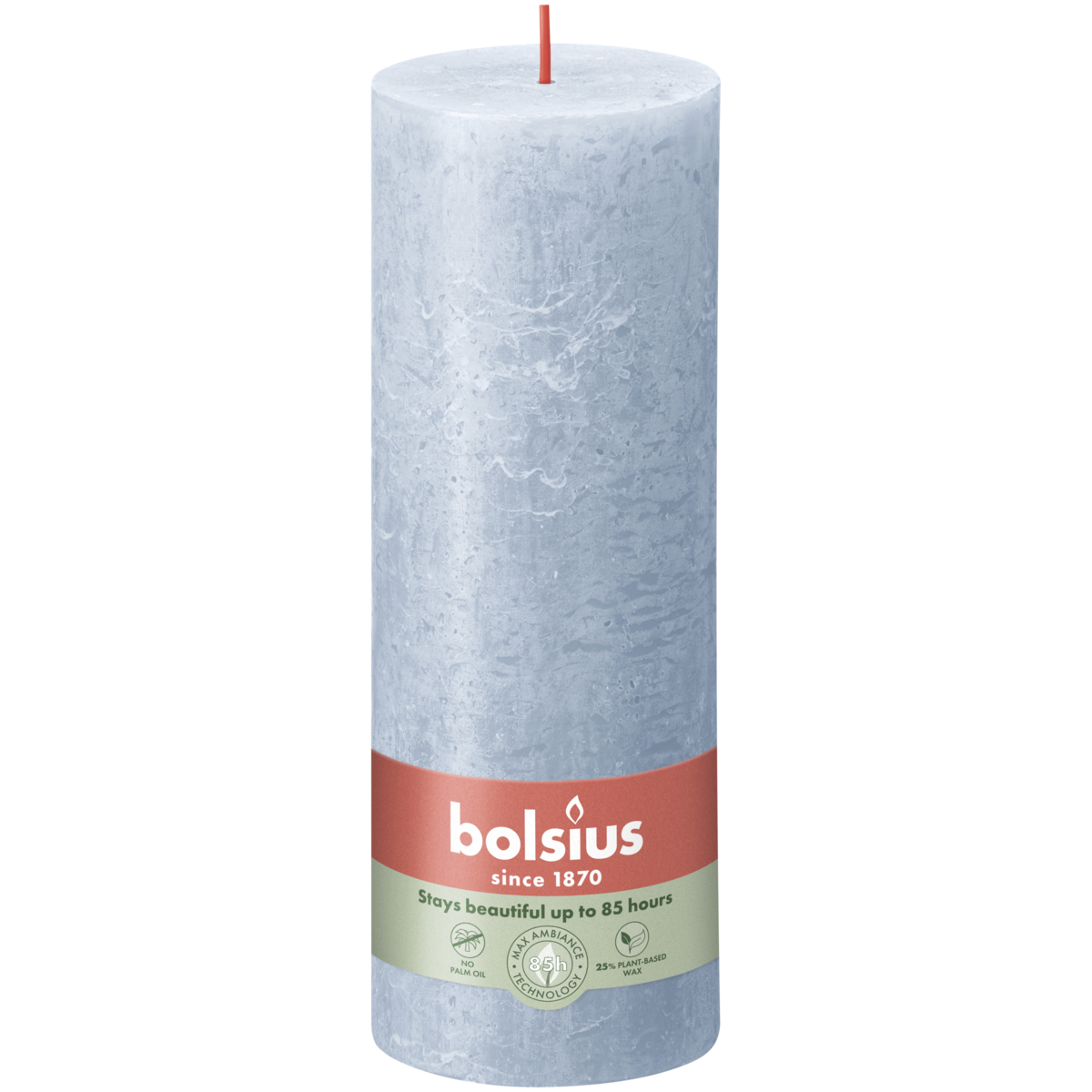 bolsius Bolsius - rustieke kaars - blauw - 19cm