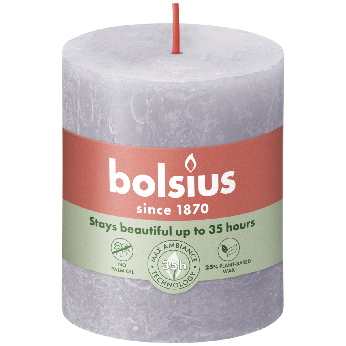 bolsius Bolsius - rustieke kaars - blauw - 8cm