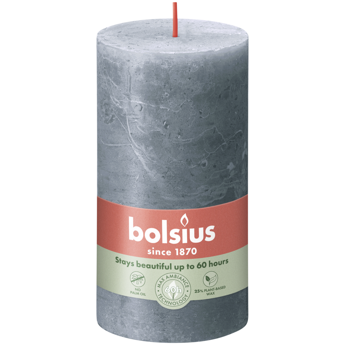 bolsius Bolsius - rustieke kaars - donkerblauw - 13cm