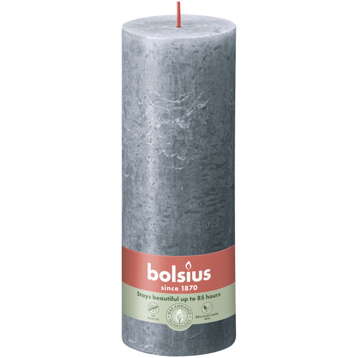 bolsius Bolsius - rustieke kaars - donkerblauw - 19cm