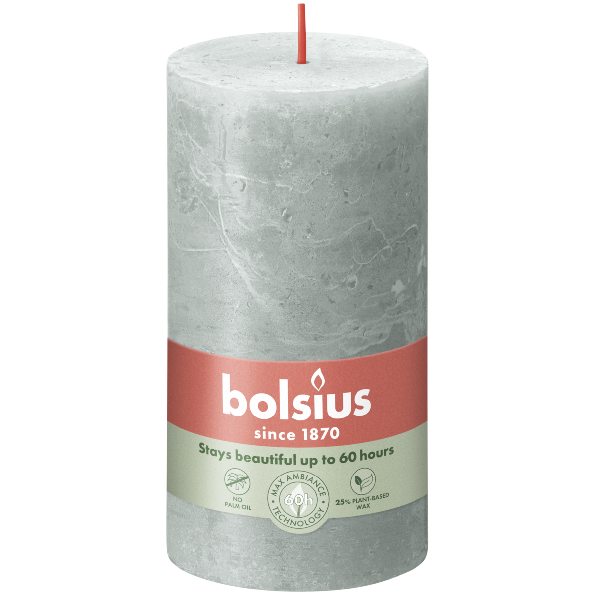 bolsius Bolsius - rustieke kaars - groen - 13cm