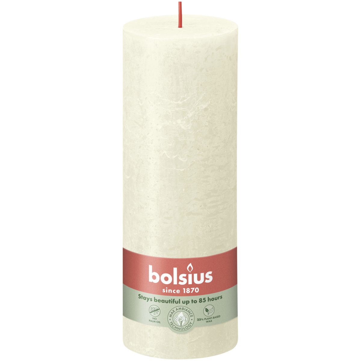 bolsius Bolsius - rustieke kaars - ivoor - 19cm