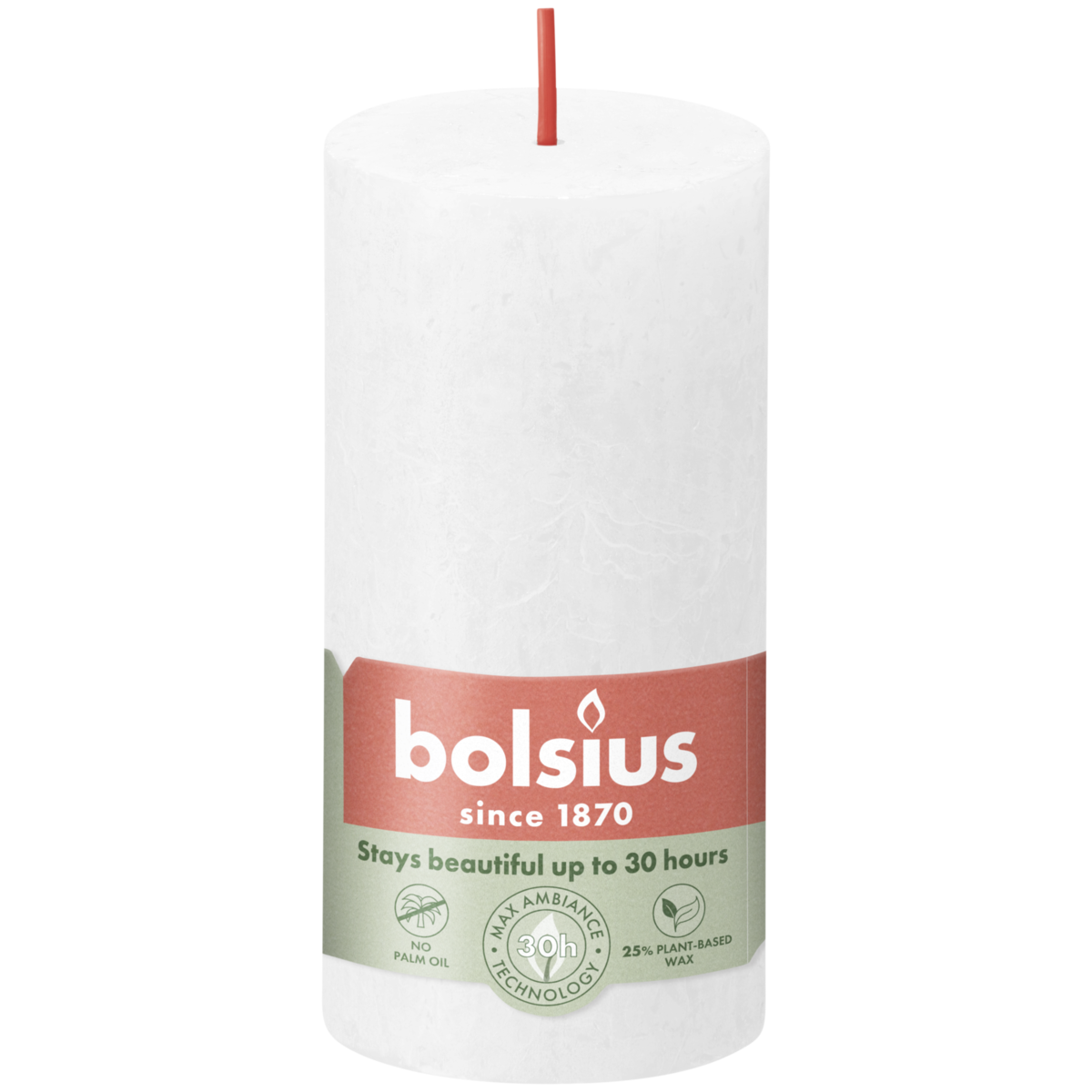 bolsius Bolsius - rustieke kaars - wit - 10cm bolsius Bolsius - rustieke kaars - wit - 10cm