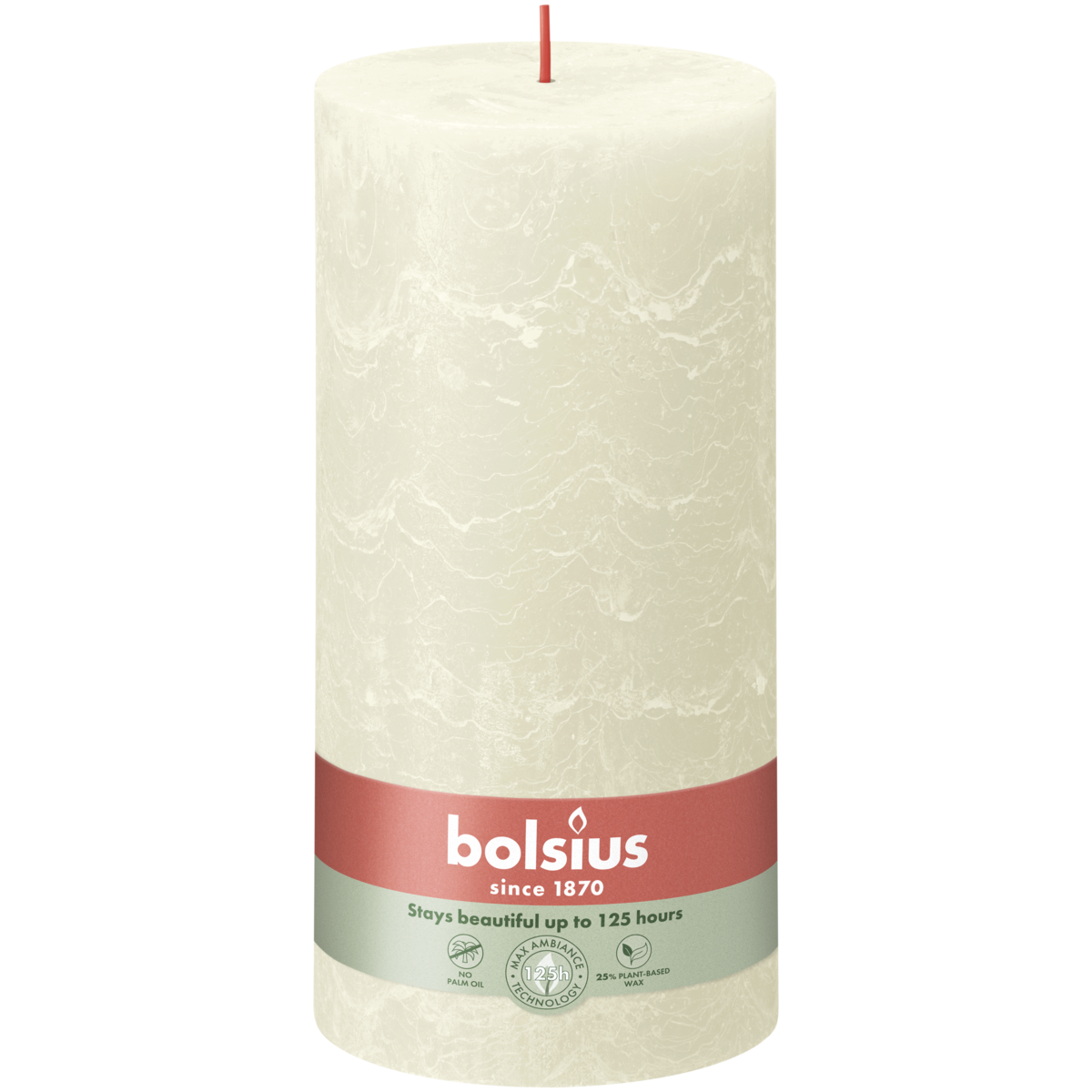 bolsius Bolsius - rustieke kaars XXL - ivoor - 20cm