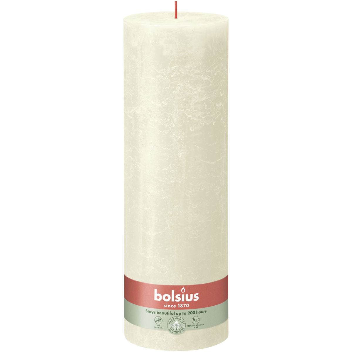 bolsius Bolsius - rustieke kaars XXL - ivoor - 30cm