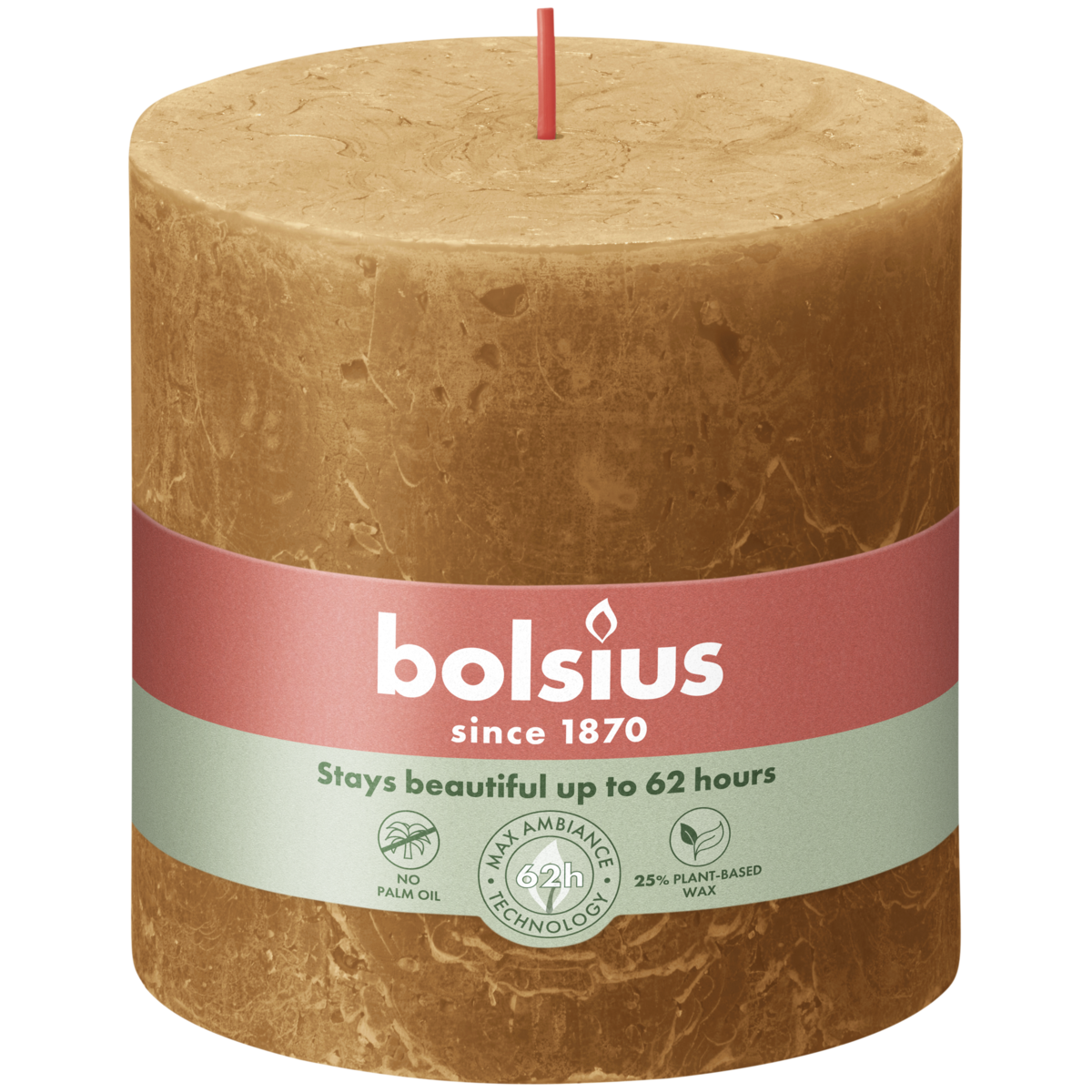 bolsius Bolsius - rustieke kaars XXL - lichtbruin - 10cm