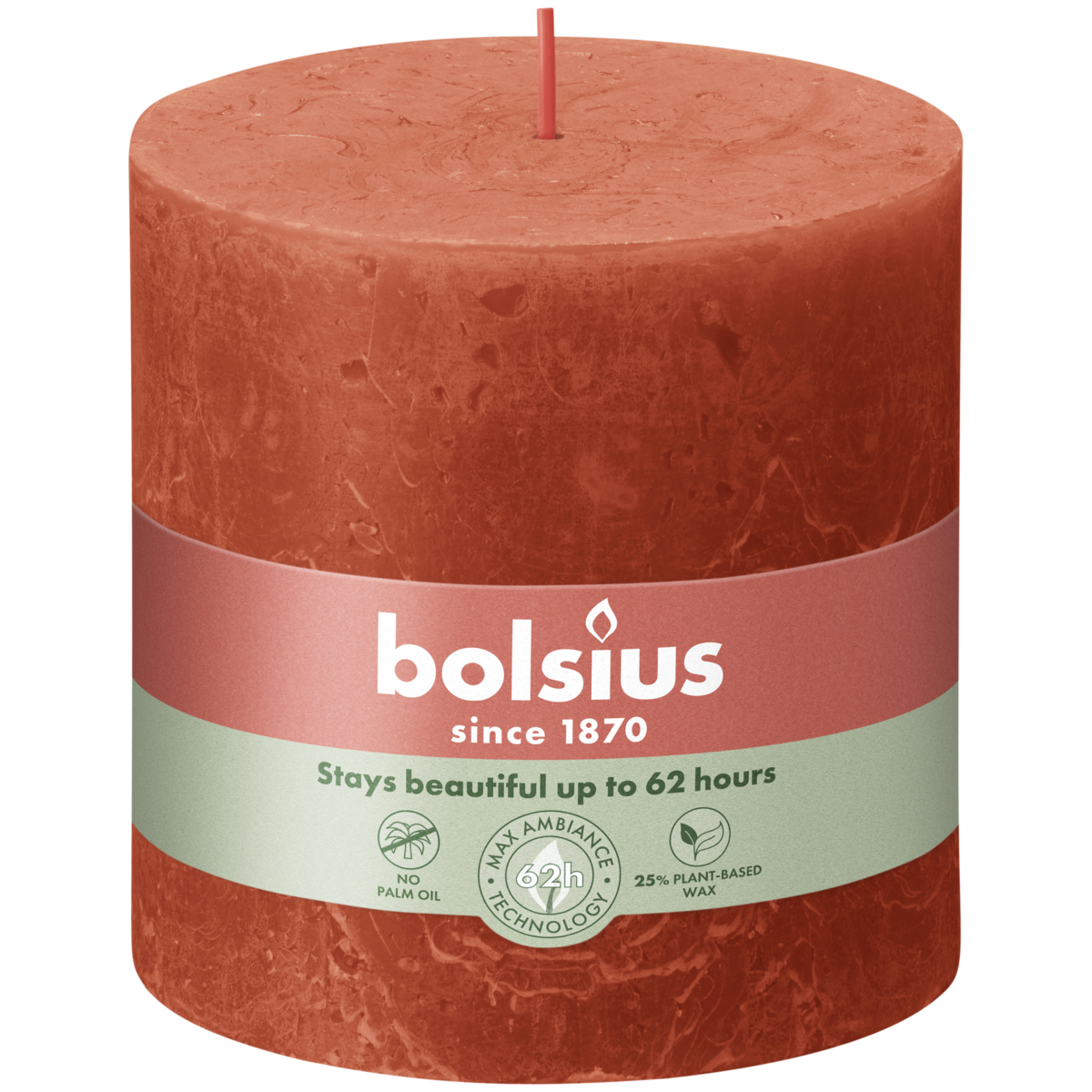 bolsius Bolsius - rustieke kaars XXL - oranje - 10cm