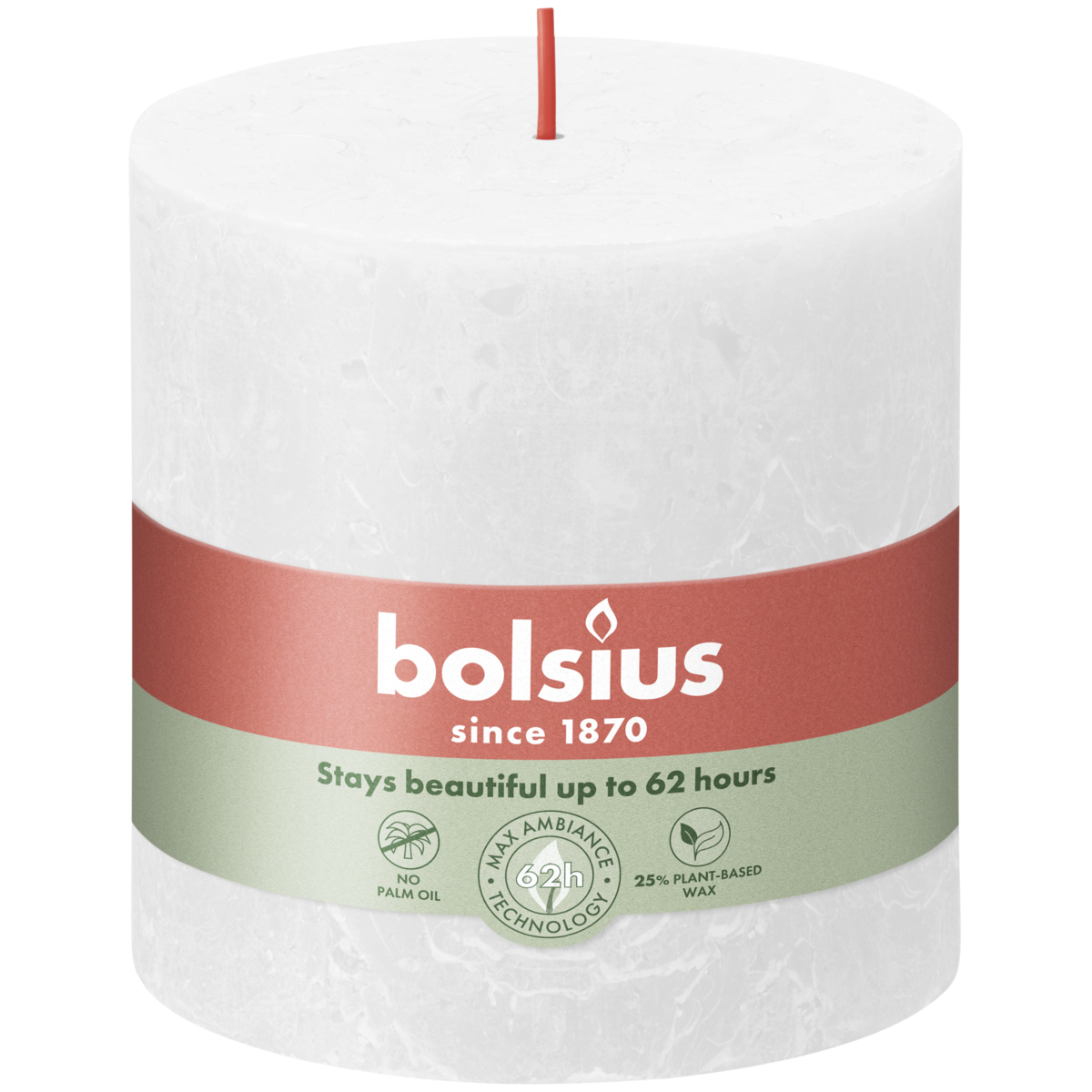 bolsius Bolsius - rustieke kaars XXL - wit - 10cm