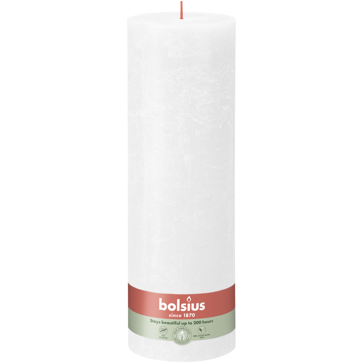 bolsius Bolsius - rustieke kaars XXL - wit - 30cm