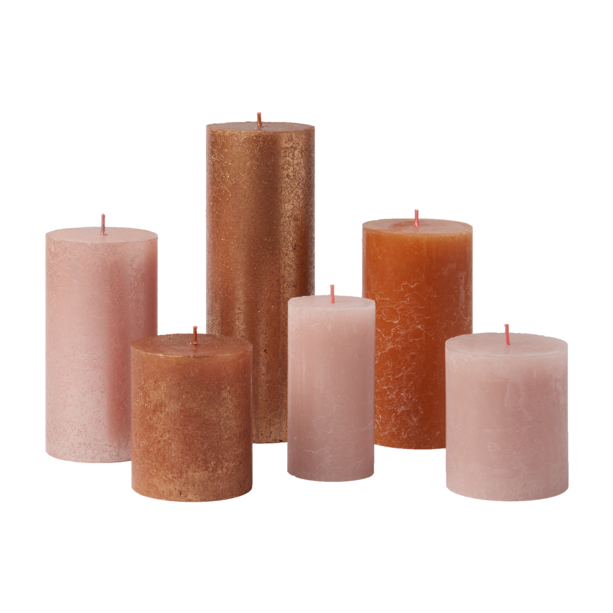 bolsius Bolsius - rustieke kaarsen set - Cosy Coppers