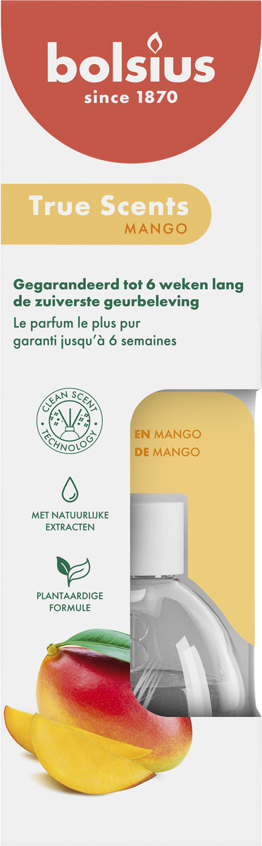 bolsius Bolsius True Scents - geurstokjes - Mango - 60ml