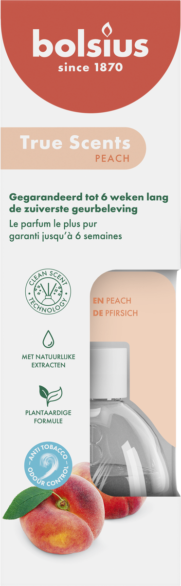 bolsius Bolsius True Scents - geurstokjes - Peach - 60ml