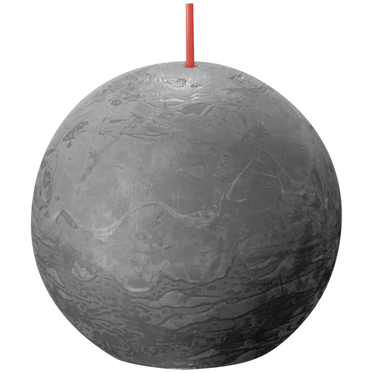 bolsius Bolsius - rustieke bolkaars - antraciet - Ø 7 6 cm