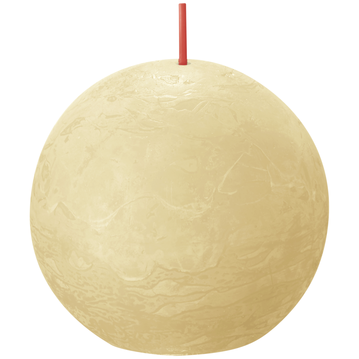 bolsius Bolsius - rustieke bolkaars - beige - diameter 7 6 cm