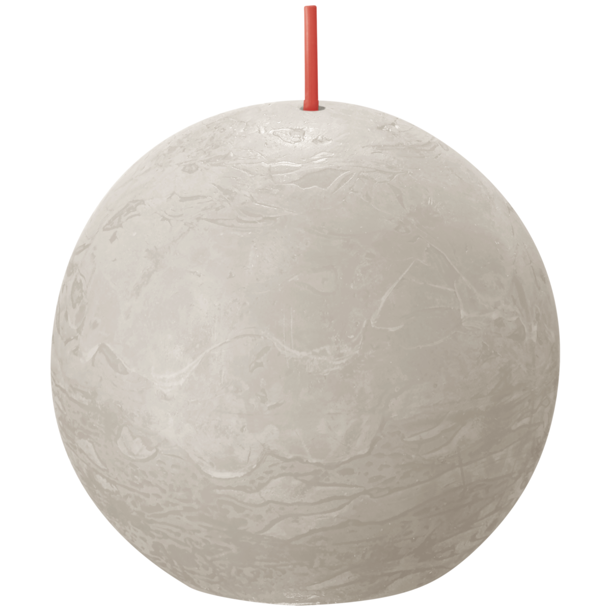 bolsius Bolsius - rustieke bolkaars - lichtgrijs - Ø 7 6 cm