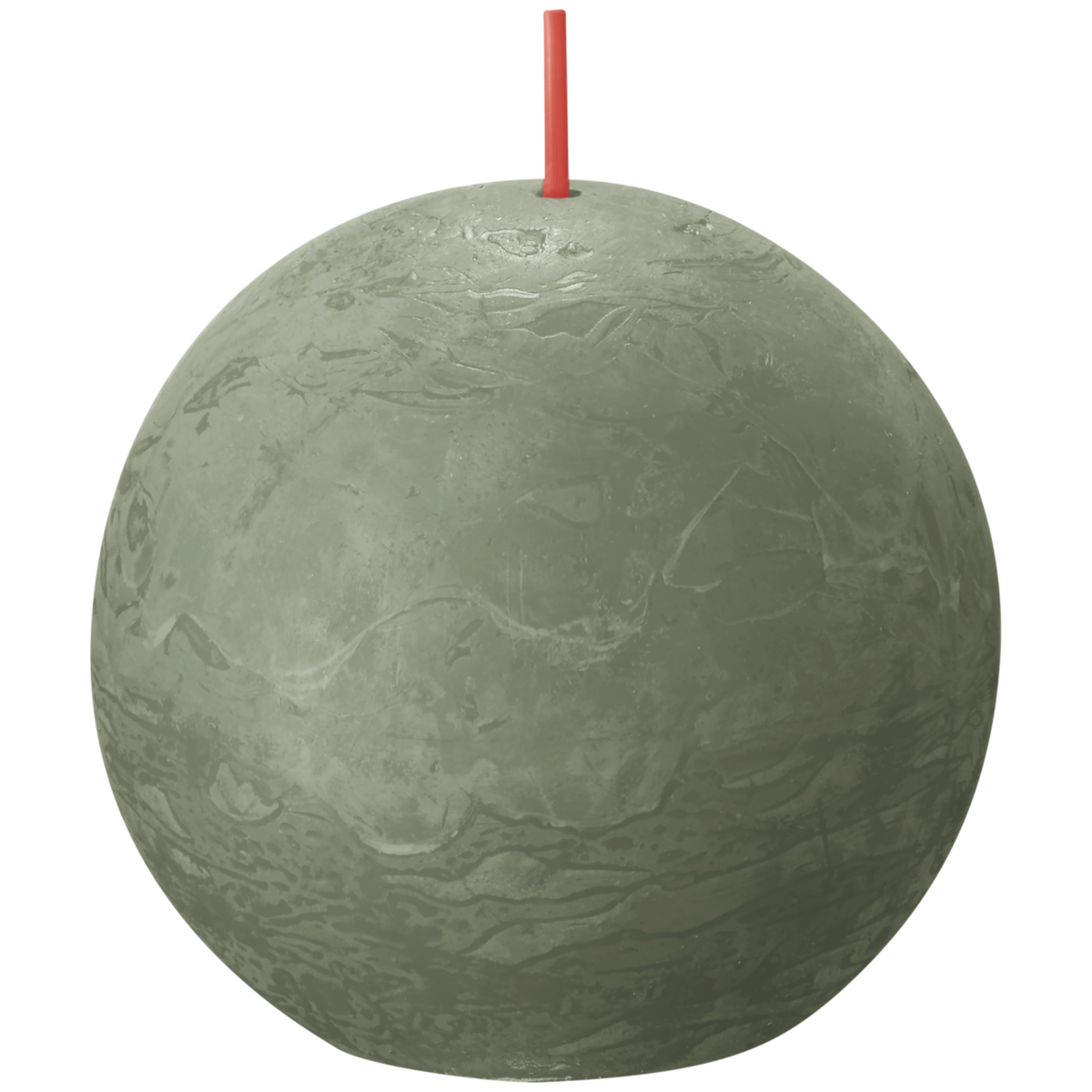 bolsius Bolsius - rustieke bolkaars - olijfgroen - Ø 7 6 cm