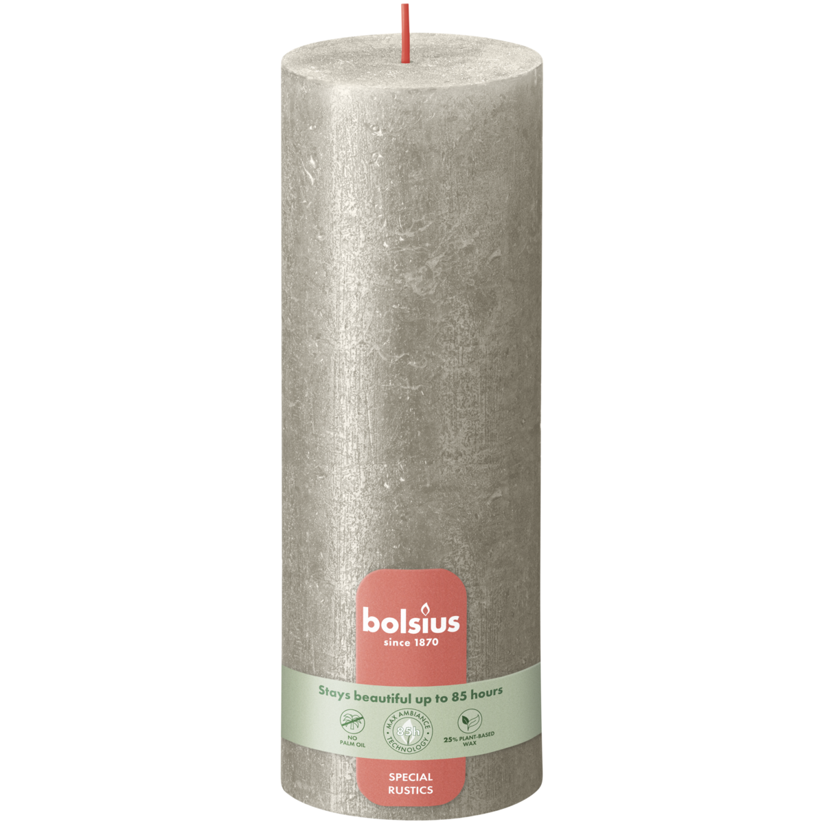 bolsius Bolsius - rustieke kaars 'Special' - champagne -metallic - 19cm