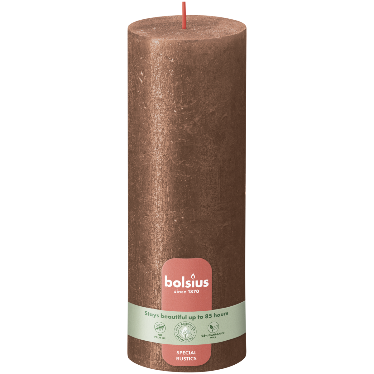 bolsius Bolsius - rustieke kaars 'Special' - koper -metallic - 19cm