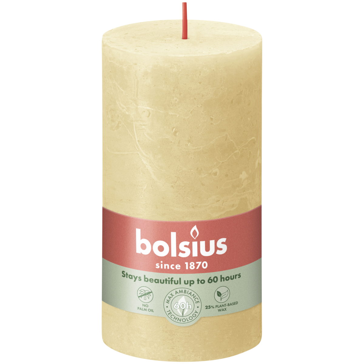bolsius Bolsius - rustieke kaars - Winter Edition - beige - 13cm