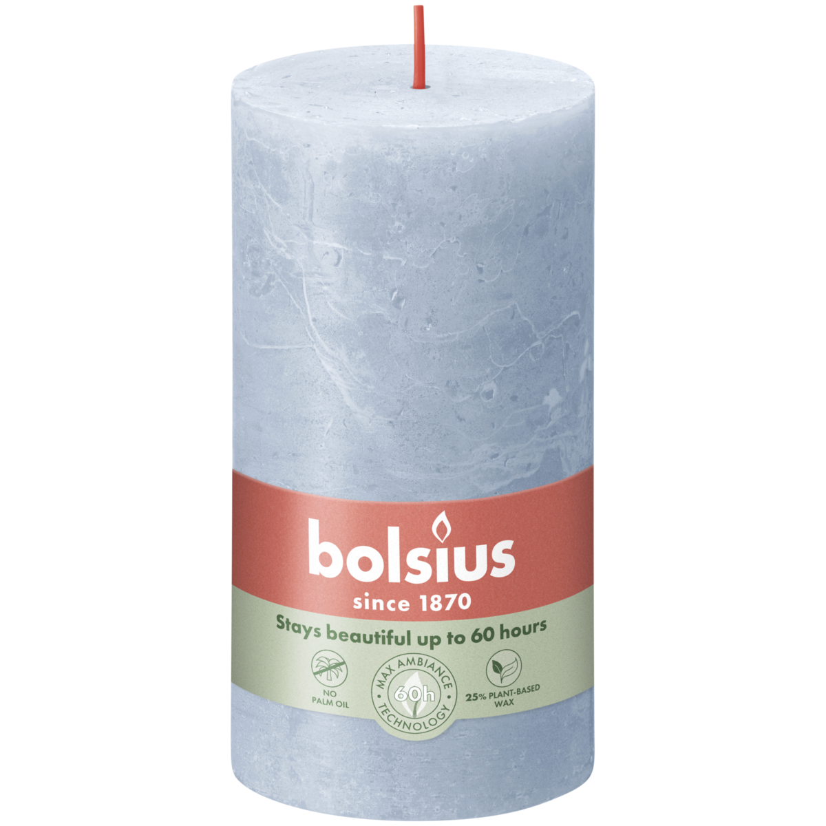 bolsius Bolsius - rustieke kaars - Winter Edition - blauw - 13cm