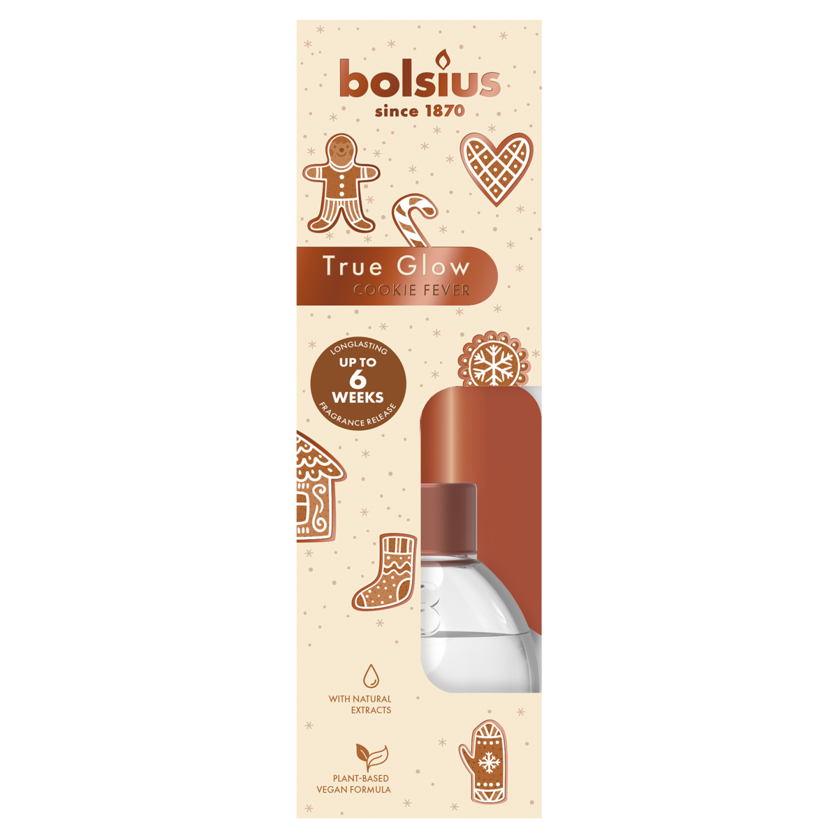 bolsius Bolsius True Glow - geurstokjes - Cookie Fever - 60ml bolsius Bolsius True Glow - geurstokjes - Cookie Fever - 60ml