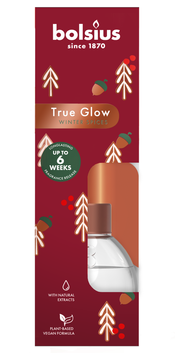 bolsius Bolsius True Glow - geurstokjes - Winterkruiden - 60ml bolsius Bolsius True Glow - geurstokjes - Winterkruiden - 60ml
