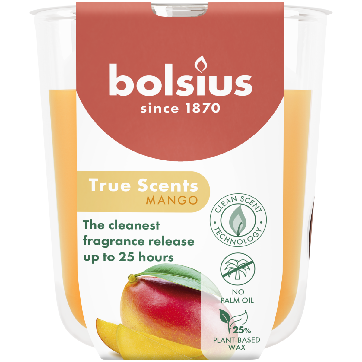 bolsius Bolsius True Scents - geurkaars in glas - Mango - oranje - klein bolsius Bolsius True Scents - geurkaars in glas - Mango - oranje - klein