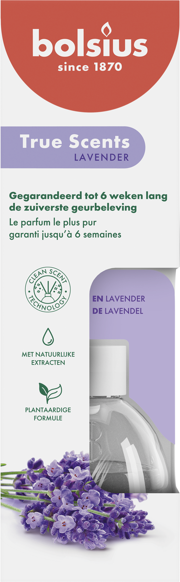 bolsius Bolsius True Scents - geurstokjes - Lavendel - 60ml