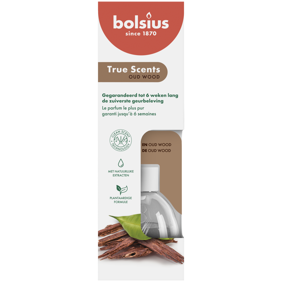bolsius Bolsius True Scents - geurstokjes - Oud Wood - 60ml