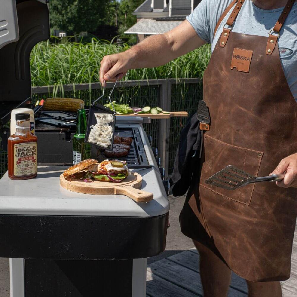 Boska Mr. Smith Leren Schort Grijs Pocket Toevoegen Aan 'Mijn Wensenlijst'