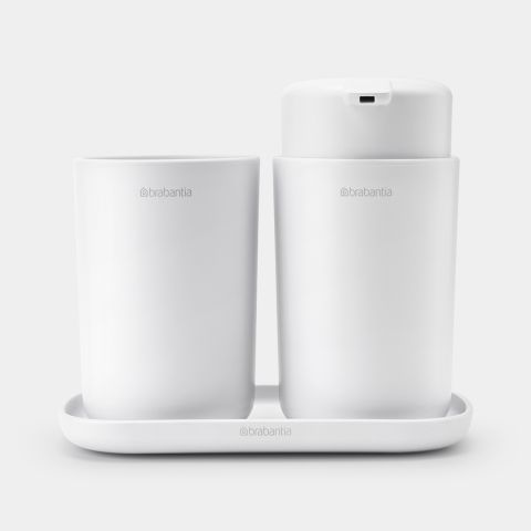 brabantia Badkameraccessoire-set ReNew set van 3 - White