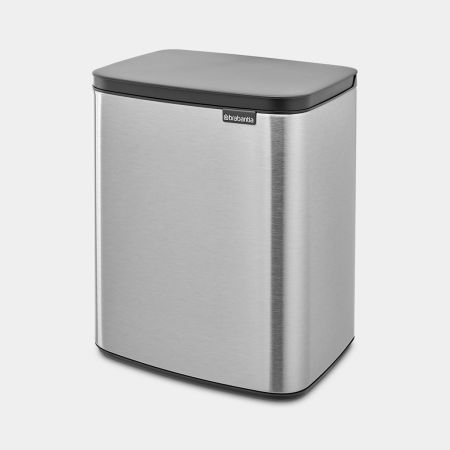 Brabantia Bo Afvalemmer 12 Liter - Matt Steel Fingerprint Proof