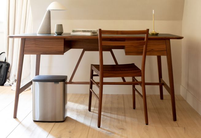 Brabantia Bo Afvalemmer 12 Liter - Matt Steel Fingerprint Proof