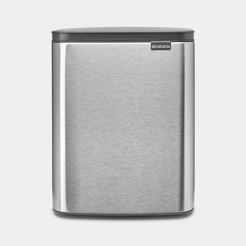 brabantia Bo Afvalemmer 12 liter - Matt Steel Fingerprint Proof