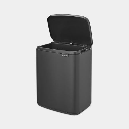 Brabantia Bo Afvalemmer 12 Liter - Mineral Infinite Grey