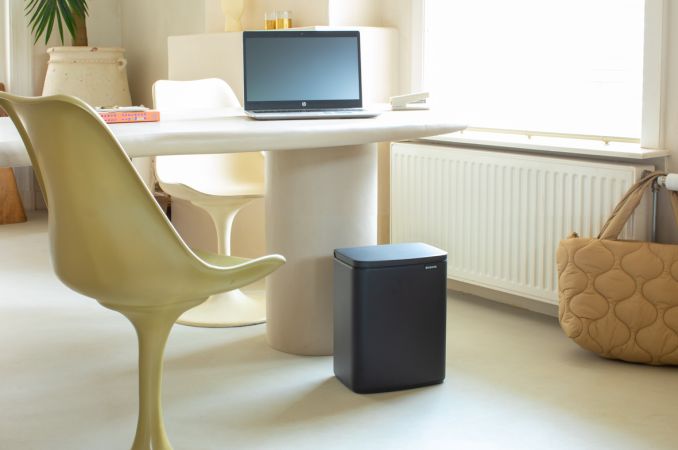 Brabantia Bo Afvalemmer 12 Liter - Mineral Infinite Grey