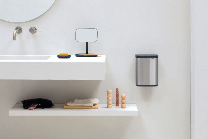 Brabantia Bo Afvalemmer 4 Liter - Matt Steel Fingerprint Proof