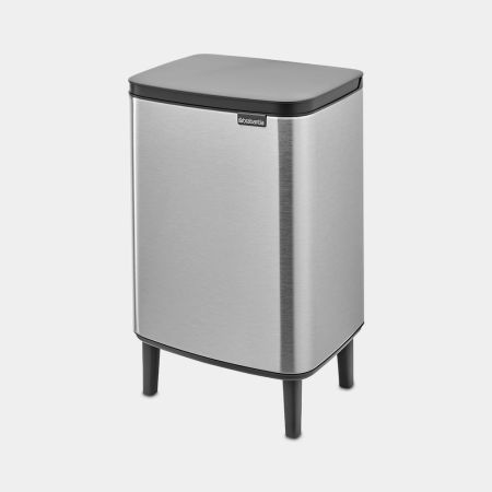 Brabantia Bo Hi Afvalemmer 12L - Matt Steel Fingerprint Proof