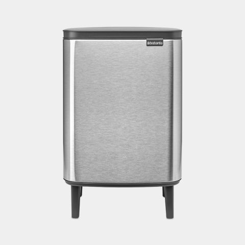 brabantia Bo Hi afvalemmer 12L - Matt Steel Fingerprint Proof