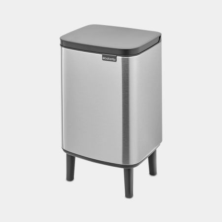 Brabantia Bo Hi Afvalemmer 7L - Matt Steel Fingerprint Proof