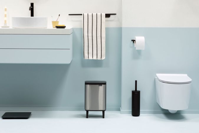 Brabantia Bo Hi Afvalemmer 7L - Matt Steel Fingerprint Proof