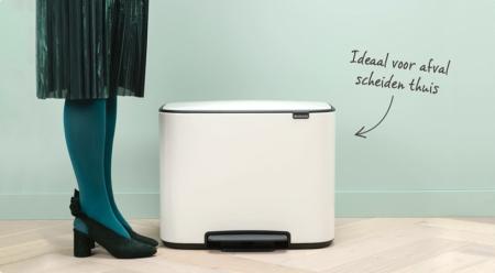 Brabantia Bo Pedaalemmer 11 + 23 Liter - Matt Steel Fingerprint Proof