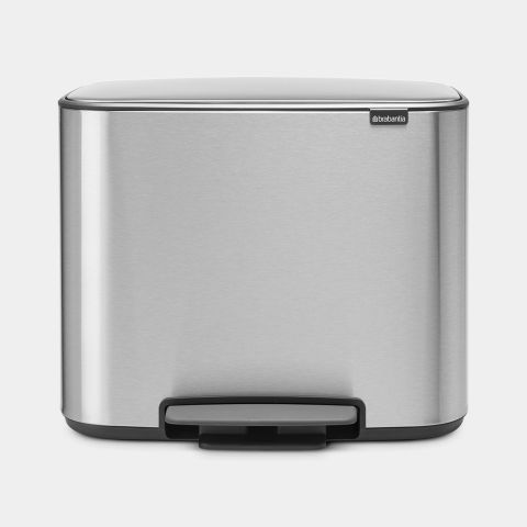 brabantia Bo Pedaalemmer 11 + 23 liter - Matt Steel Fingerprint Proof