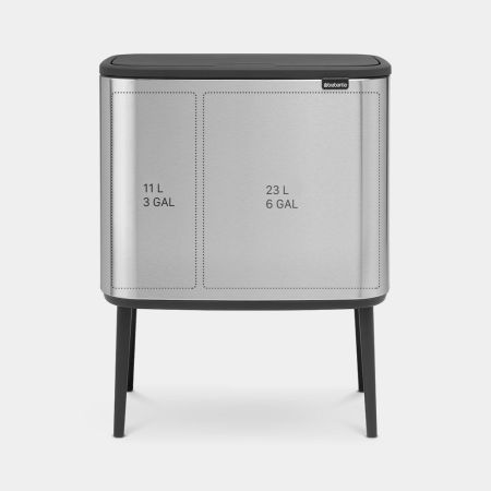 Brabantia Bo Touch Bin 11 + 23 Liter - Matt Steel Fingerprint Proof