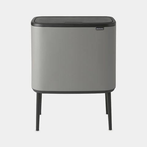 brabantia Bo Touch Bin 11 + 23 liter - Mineral Concrete Grey brabantia Bo Touch Bin 11 + 23 liter - Mineral Concrete Grey